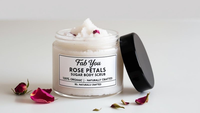 Generic Rose Petals Sugar Body scrub 50gm  - Image 1
