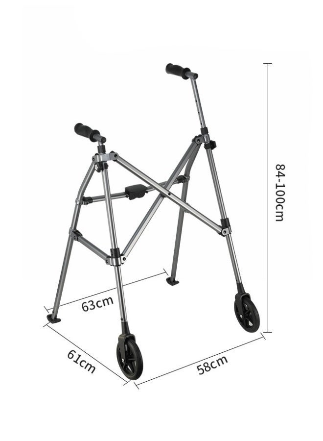 Gonice Lightweight Foldable Roller Walker for Seniors and Adults, 6 Inch Wheels - Image 3