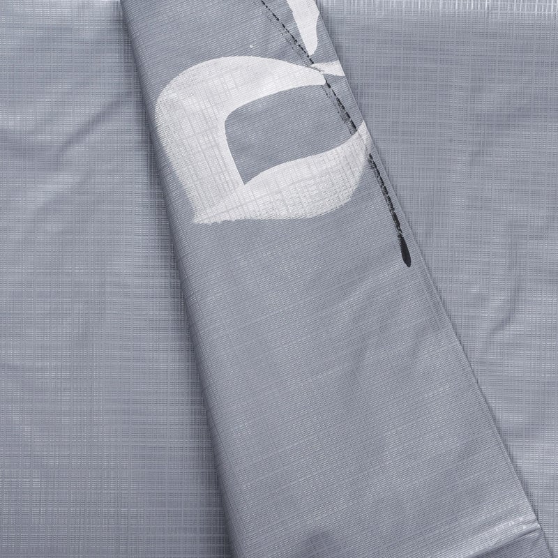 Kuber Industries Shower Curtain | 7 Feet | Bathroom Shower Curtain | AC Curtains | PVC Waterproof Window Curtain | Curtains for Bathtub | 8 Rings Curtain | Painting | Grey - Image 5