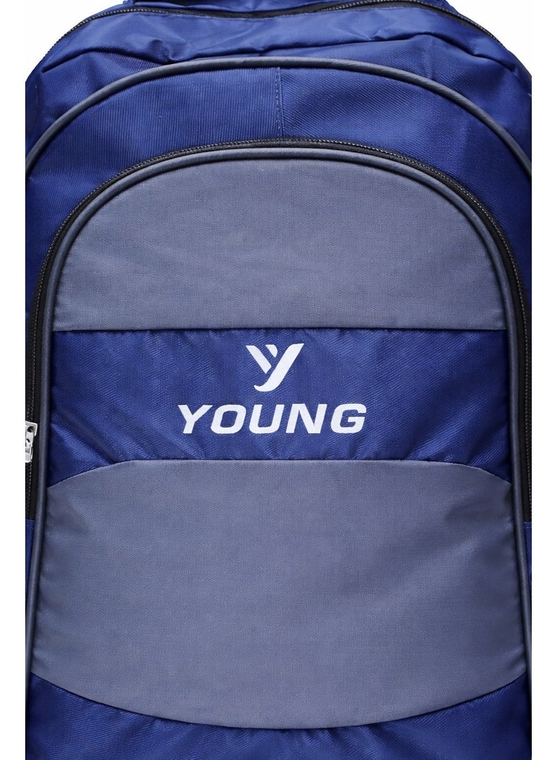 Large Capacity Multi-Compartment School & Travel Backpack â€“ Durable Everyday Laptop Backpack with Padded Shoulder Straps and Side Pockets - Image 5