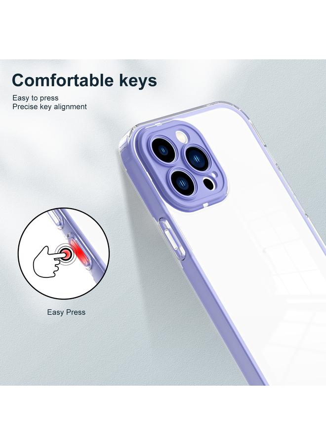 اس-توب جراب لهاتف iPhone 11 Pro Max 3 في 1 جراب هاتف شفاف من مادة TPU الملونة بإطار من البولي كربونات - Image 5