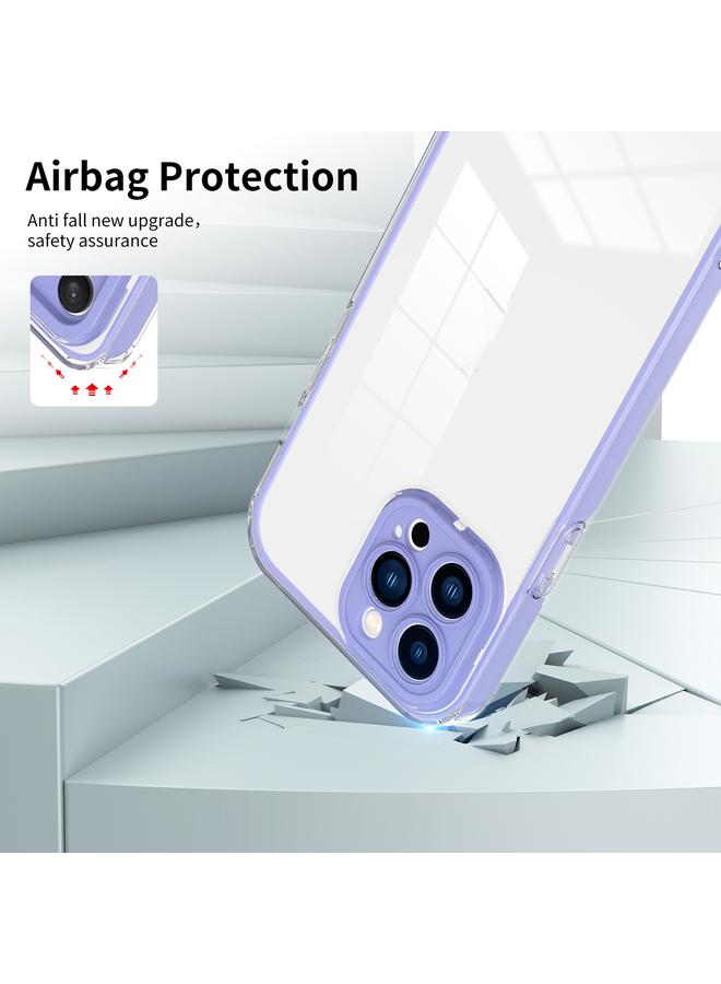 اس-توب جراب لهاتف iPhone 11 Pro Max 3 في 1 جراب هاتف شفاف من مادة TPU الملونة بإطار من البولي كربونات - Image 3