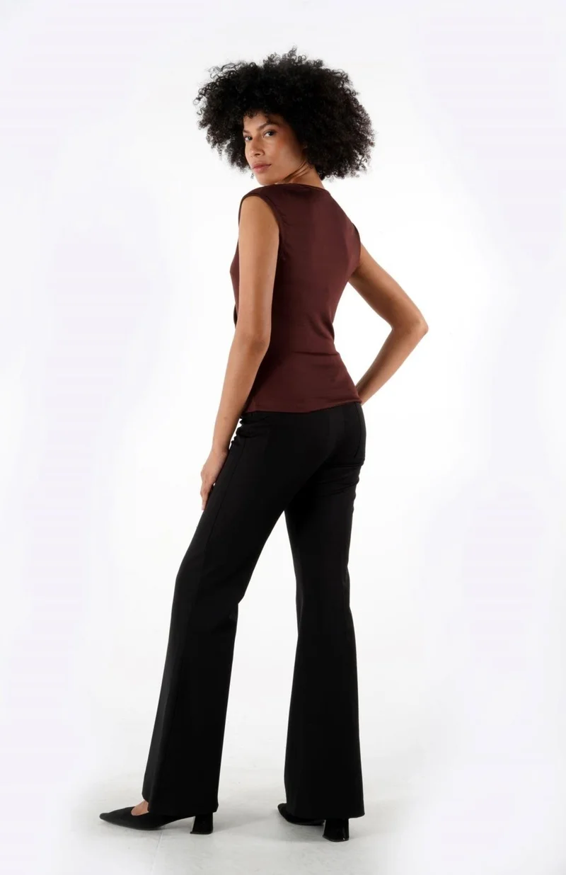 الكسندر جاردي Double Breasted Sleeveless Blouse (B24-38001)
