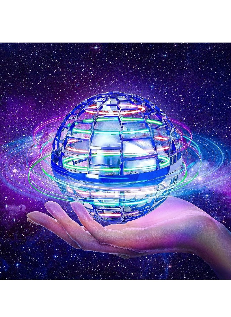 GENNEXT Flying Ball Toys, Flying Orb Hover Ball, 360° Rotating Cool Fidget Toys, Mini Drone Flyorb Toy with Built-in RGB Light Gift Safe for Kids Adults Magic Flying Toys Outdoor Indoor  - Image 1