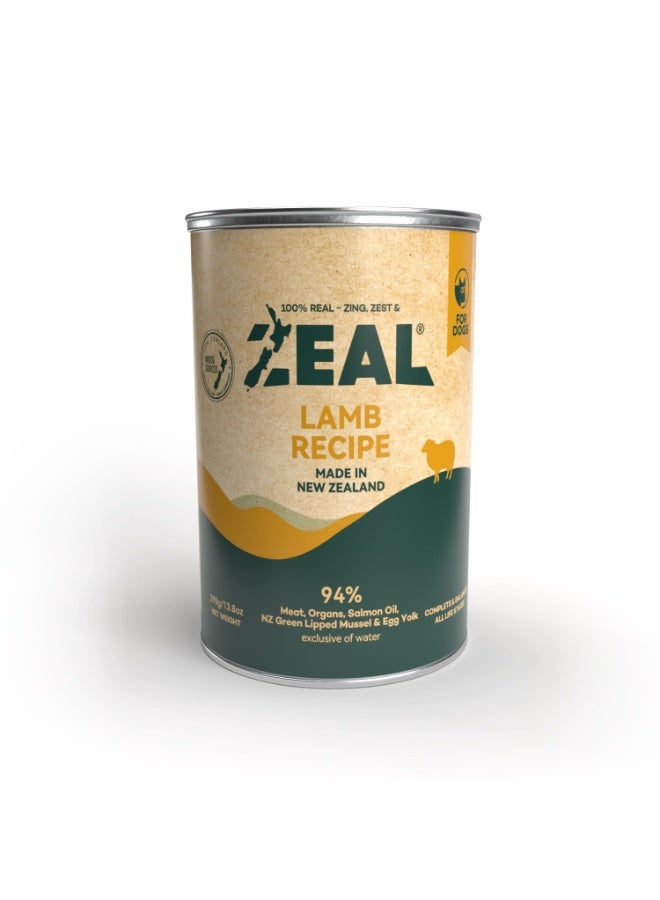 زيل طعام الكلاب المعلب الخالي من الحبوب من زيل 390 جرام – (وصفة لحم الضأن) - Image 1