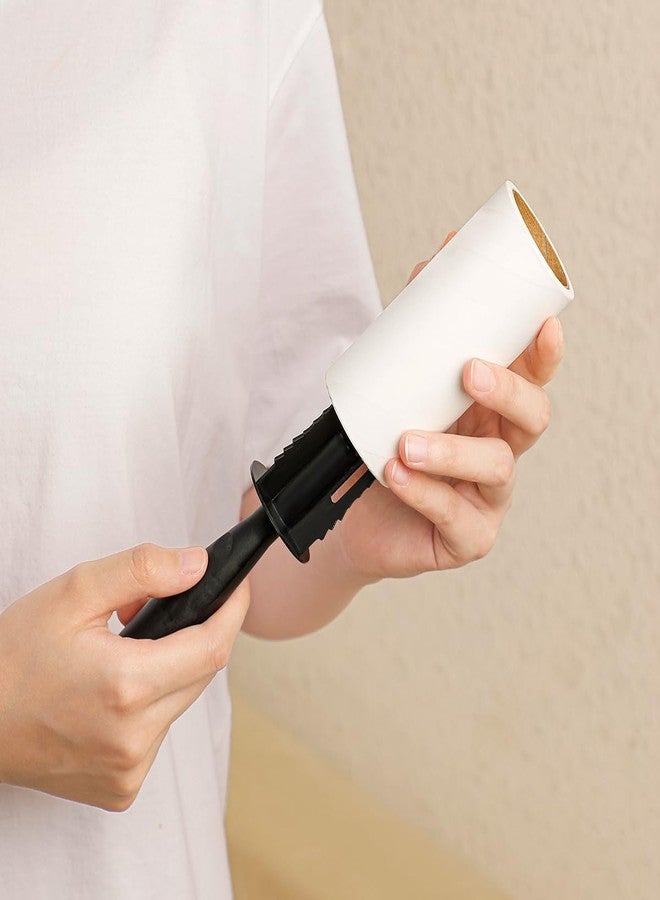 MINGRACE Lint Roller for Clothes Extra Sticky Pet Hair Removal Roller with Refills, Refillable Handle with 4 Sticky Rolls (Black Stick) - Image 5