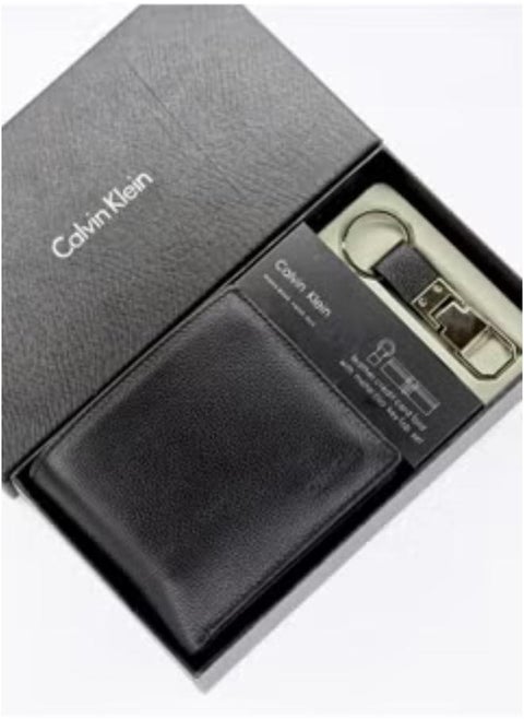 Calvin Klein Wallet-Keychain Set For Men