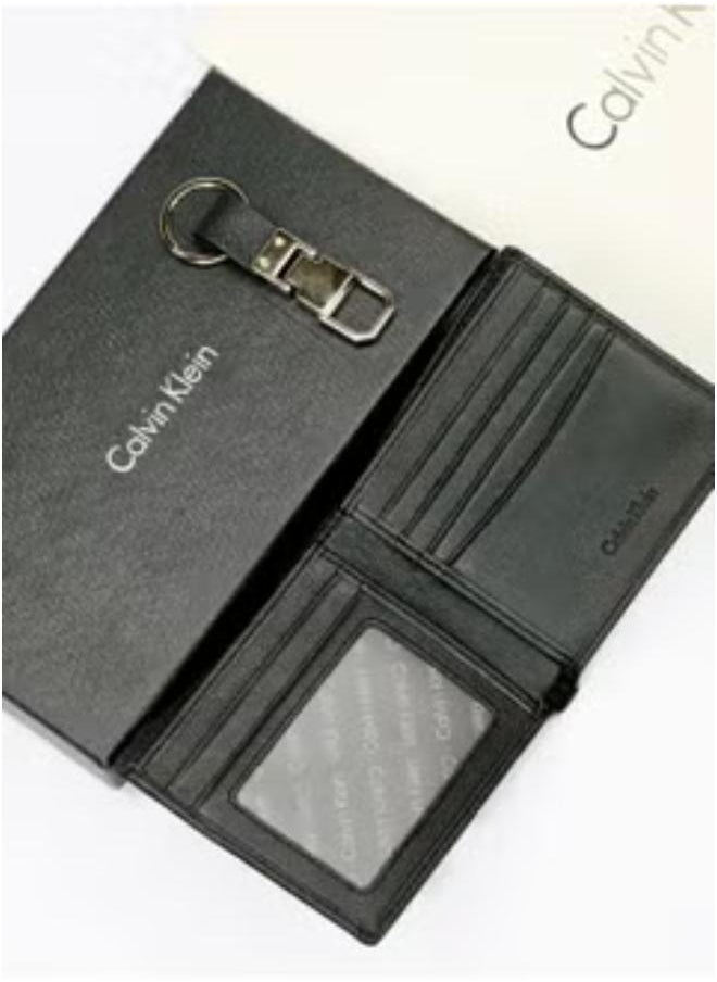 Calvin Klein Wallet-Keychain Set For Men
