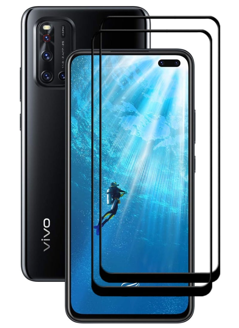 ACLIX 2 Pieces Antistatic ESD Dustproof Premium Quality High Definition Tempered Glass Screen Protector Designed For vivo V19 - Image 1