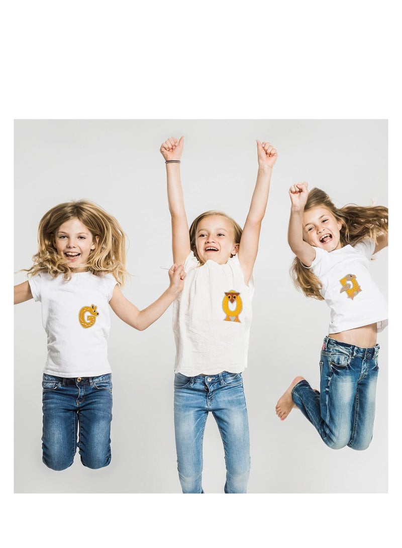 Sew On Patches Appliques,26Pcs A-Z Alphabet DIY Iron on, Animal Repair Patches, Decorate on for Jeans Clothing Hats Backpacks Sewing - Image 4