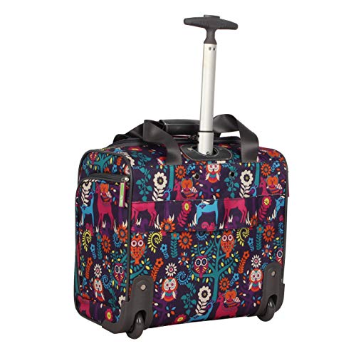 Lily Bloom Designer 15 Inch Carry On - Weekender Overnight Business Travel Luggage - Lightweight 2- Rolling Wheels Suitcase - Under Seat Rolling Bag for Women (Wildwoods) - Image 2