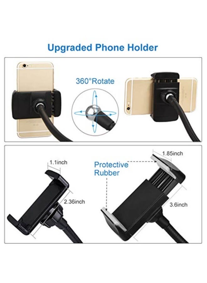 Selfie Ring Light with Phone Holder & Flexible Arm – 2-in-1LED Light with 3 Color Modes and 10-Level Adjustable Brightness, Perfect for Makeup, TikTok, Live Streaming, Video Calls & Photography - Image 3