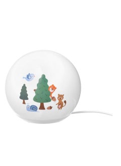 BRU LED table lamp, forest patterned 