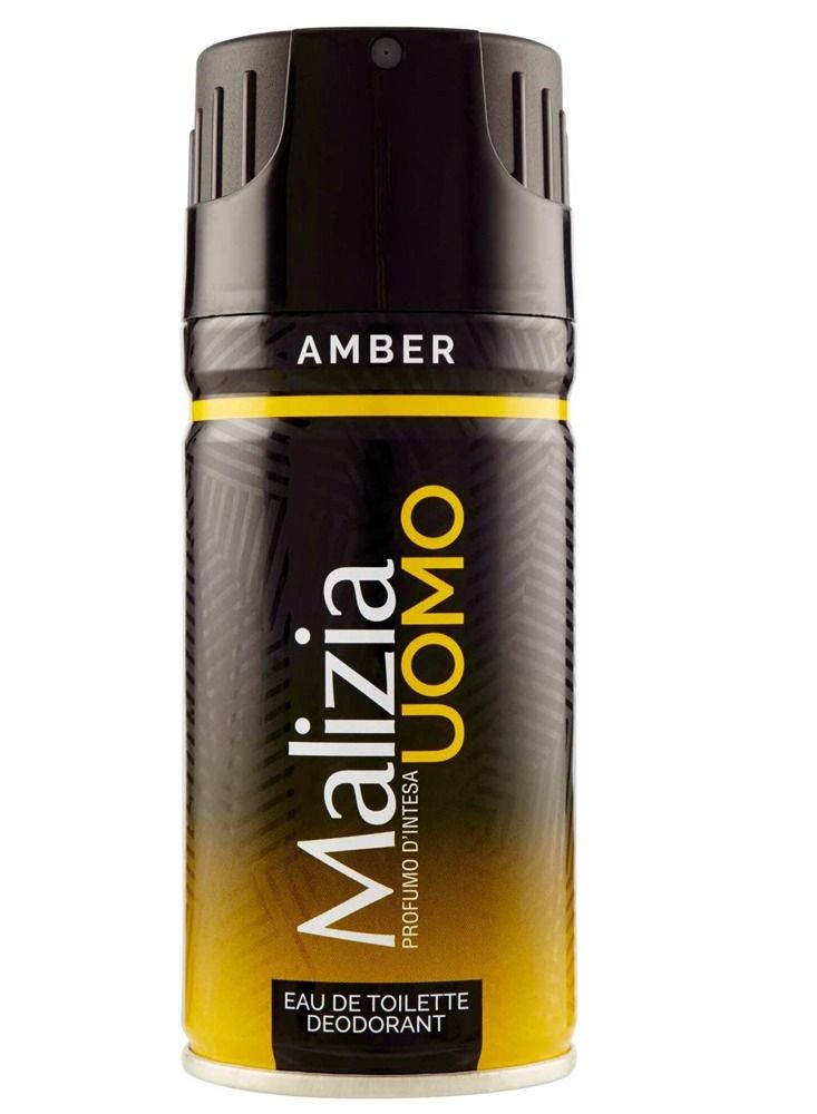 Malizia Uomo Amber body Spray 150ml (Pack of 3) - Image 2