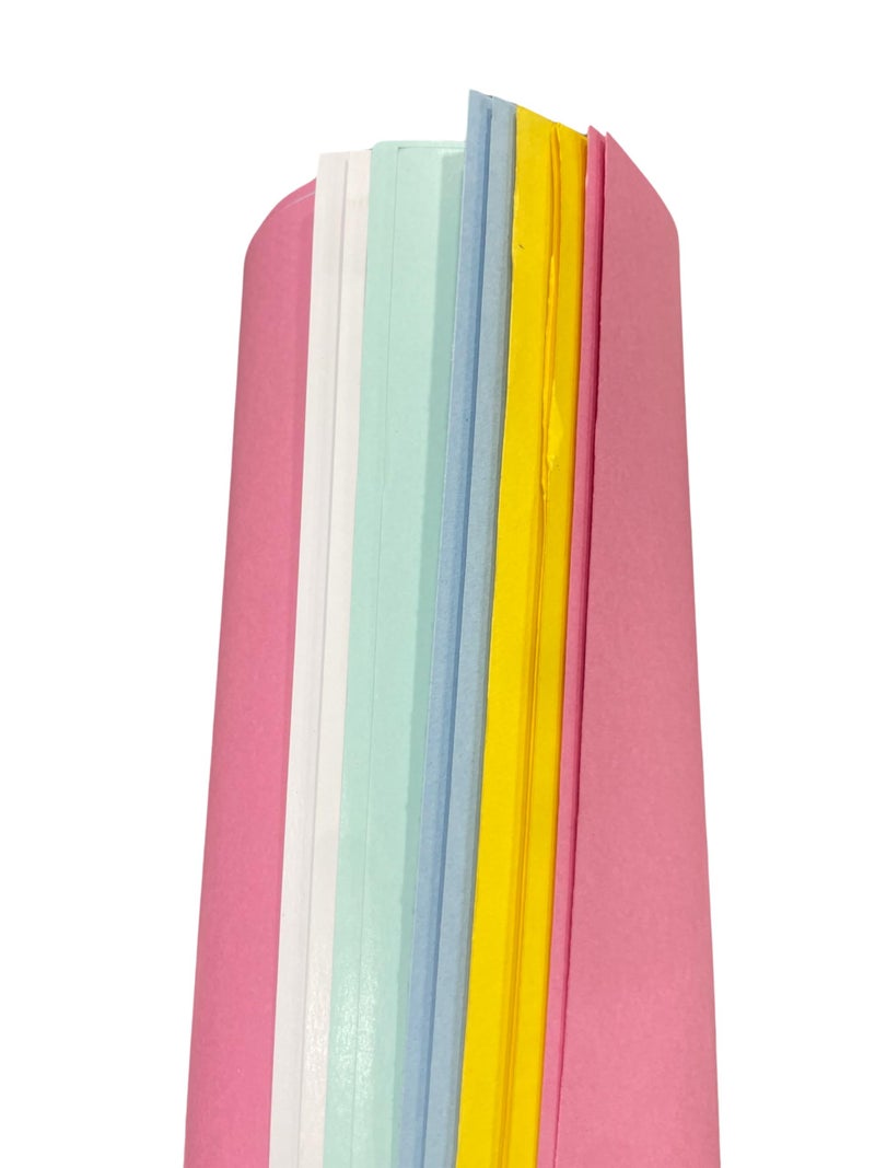 CUBIC Colour Chart Paper – Pack of 10 | 22 x 28 Inch Vibrant Multicolor Sheets for Students & Office Use | Ideal for Art, Craft, Posters & School Projects - Image 2