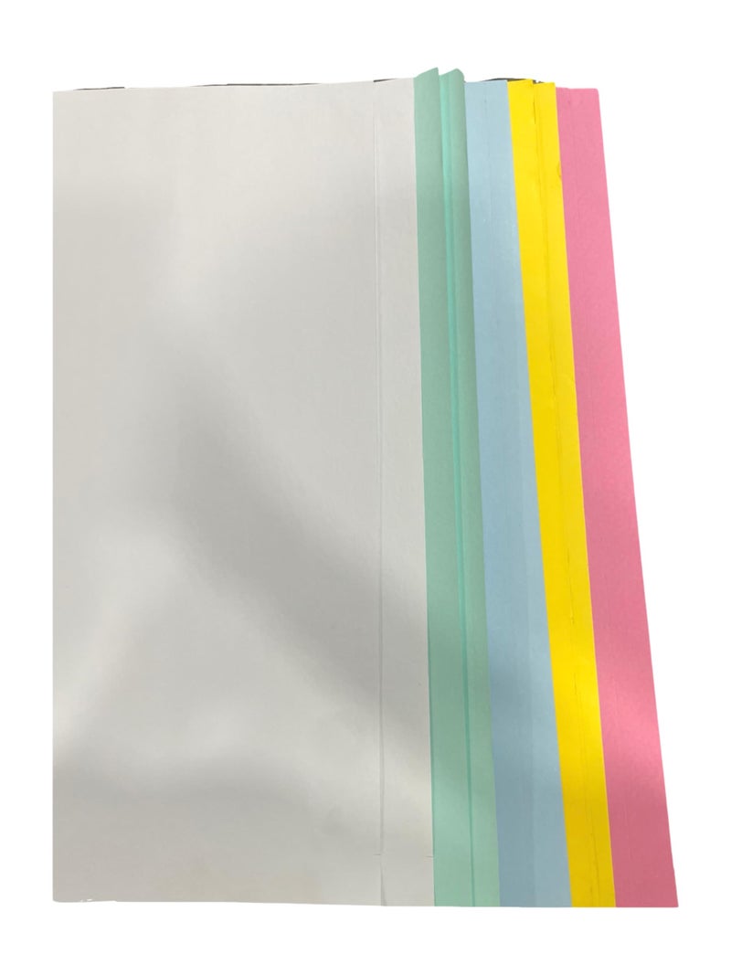 CUBIC Colour Chart Paper – Pack of 10 | 22 x 28 Inch Vibrant Multicolor Sheets for Students & Office Use | Ideal for Art, Craft, Posters & School Projects - Image 1
