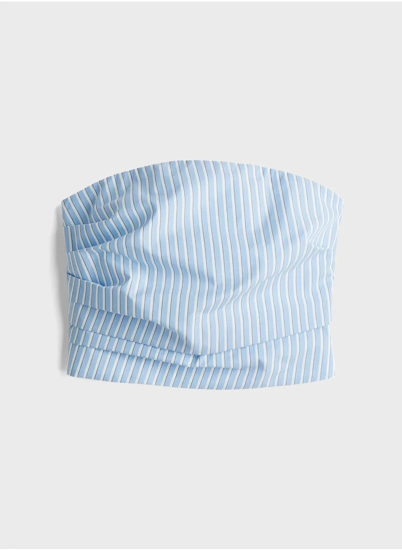 H&M Pleated Bandeau Top