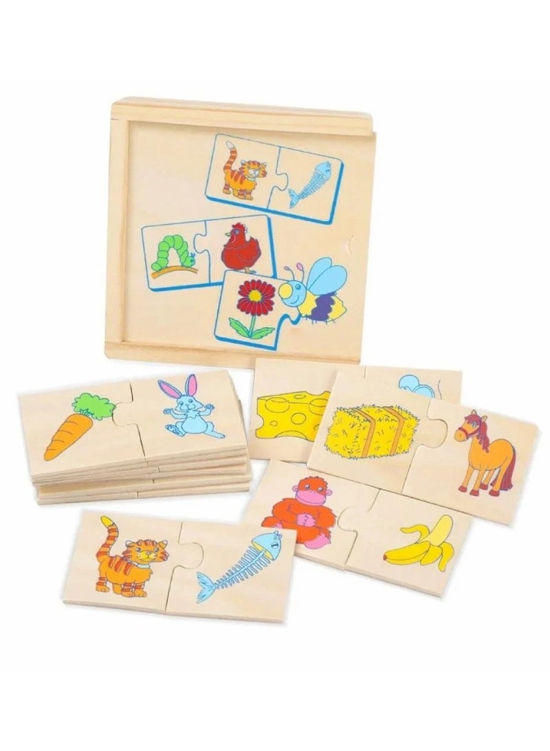 Animal and Its Food Puzzle – Educational Matching Game for Kids