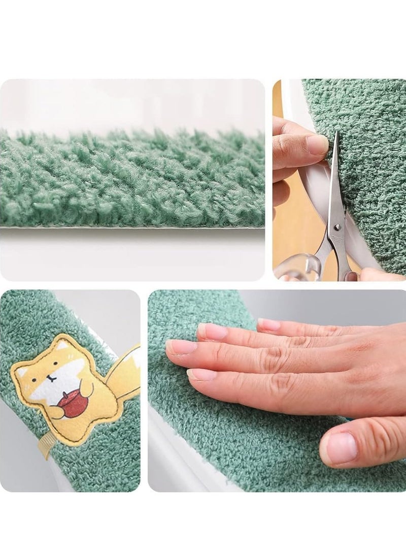 4 Pairs of Adorable Washable Toilet Seat Cushions - Soft, Comfortable, and Universal Covers for Enhanced Comfort and Hygiene. - Image 3