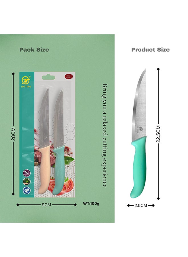 طقم سكاكين مطبخ مكون من قطعتين - مثالي للاستخدام اليومي - Image 2