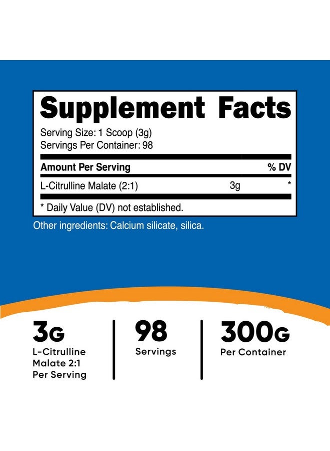 Nutricost L-Citrulline Malate (2:1) Powder (300 Grams) - Image 1