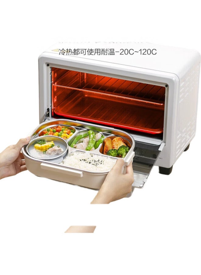 JD.com Jd Jingzao Lunch Box For Office Workers, 316 Stainless Steel Meal Container, Microwave-Safe Student Lunch Box, Large Capacity 1.5L With Insulated Bag - Image 1