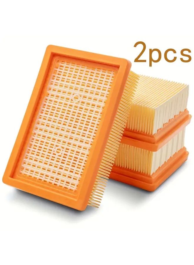 2pcs Vacuum Cleaner Filters Flat Pleated Design Durable Plastic Efficient Filtration Compatible With WD4 WD5 WD6 MV4 MV5 MV6 KWD4 KWD5 KWD6 Models - Image 1