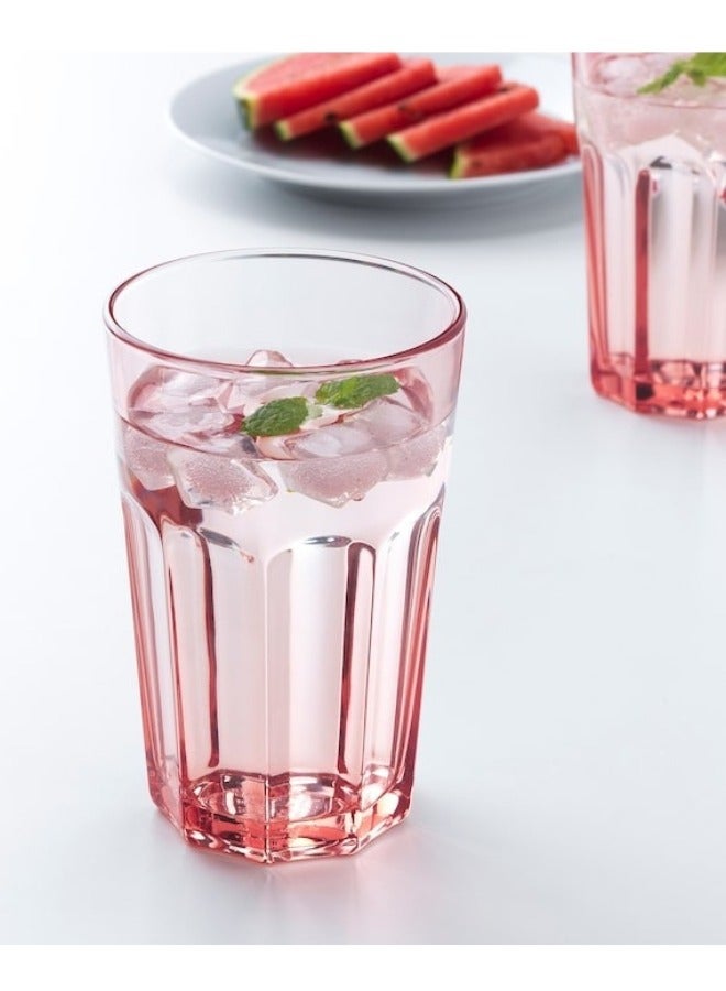 Ikea Classic Elegant Design Pink Glass Mug 350ml - Image 4