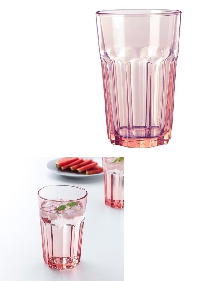 Ikea Classic Elegant Design Pink Glass Mug 350ml - Image 2