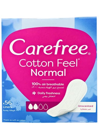 Carefree Cotton Feel Pads Un Scented - Pack of 56 Pieces - pzsku/Z9D913600238D4D4E1F2FZ/45/1744024382/4ef8f176-be9e-4c5f-be67-8c1fecacd550