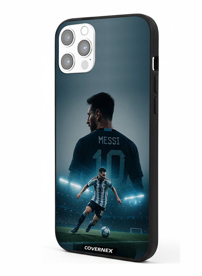 Covernex Apple iPhone 12 Pro Protective Case Cover Printed Featuring Liomel Messi Action Montage Tribute - Image 1