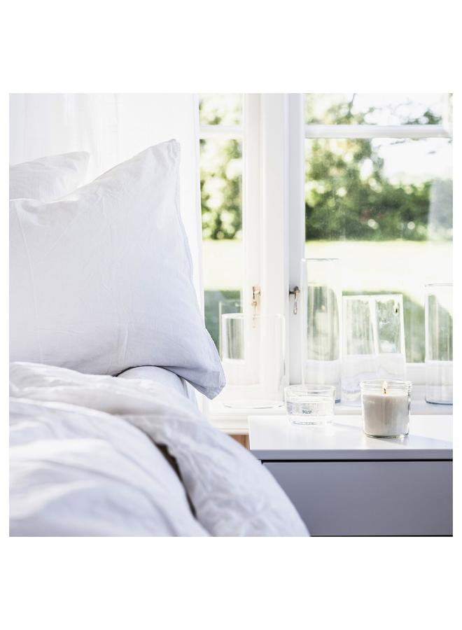 erorex Scented Candle In Glass, Fresh Linen/White, 40 Hr - Image 4