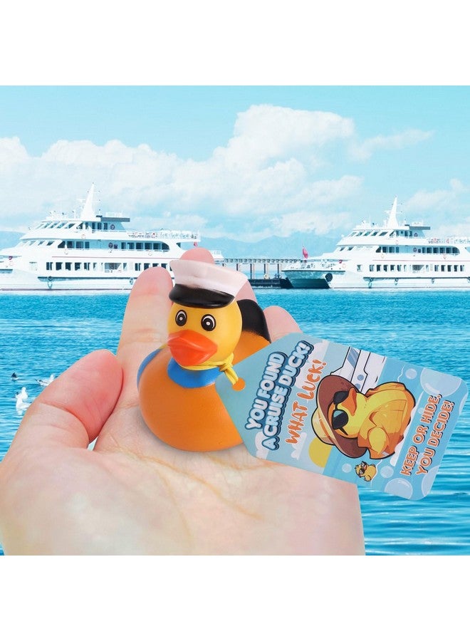 Prudiut Cruise Rubber Ducks Kits 30 Pcs Assorted Cruising Duck with 30 Cruise Ducks Tags and 40 Rubber Bands with Duck Storage Bag for Cruise Ship Hiding Essentials - Image 4