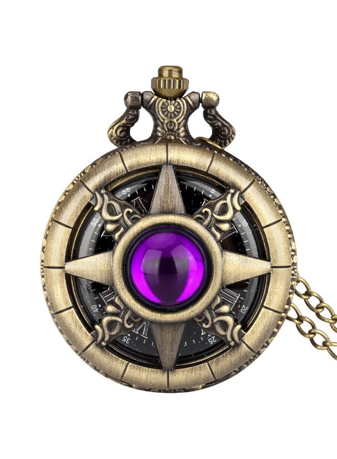 KUYING New Retro Flip Pendant Commemorative Watch 