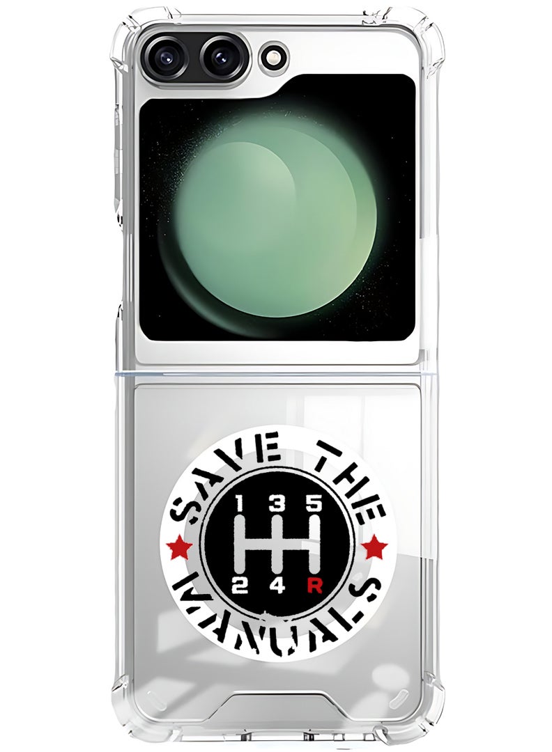 Theodor Magnetic Case for Samsung Galaxy Z Flip 6 Compatible with MagSafe Wireless Charging, Shockproof Phone Bumper Cover Save Manuals - Image 1