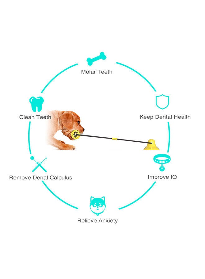 NIBEMINENT Molar Bite Toy Dog Chewing Yellow 18x13x5cm - Image 3