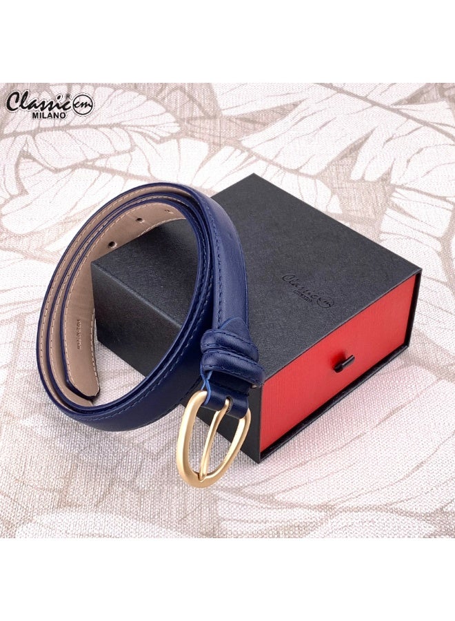 Classic Milano Women's Belt with Gift Box | Faux Leather Ladies Belt for Dresses, Jeans & Gowns | Stylish Womens Belt | Adjustable Girls Belt | Belt for Women with Elegant Buckle - Image 5