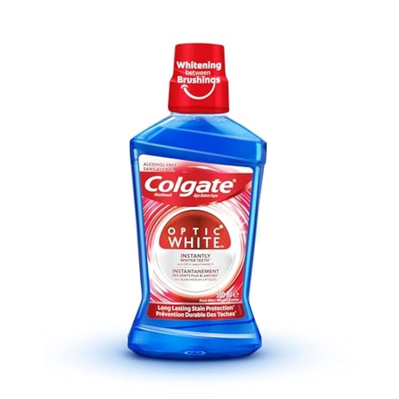 Colgate Optic White Whitening Mouthwash - 500 Ml