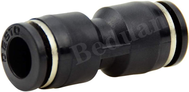beduan Pneumatic Push to Connect Fitting, 1/4" x 1/4" Tube OD Straight Quick Adapter Air Fitting （Pack of 10） - Image 4