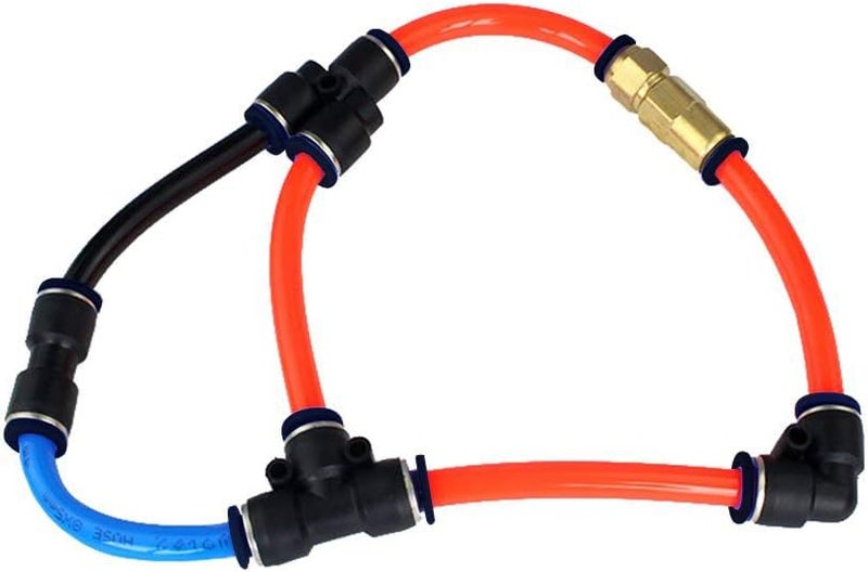 beduan Pneumatic Push to Connect Fitting, 1/4" x 1/4" Tube OD Straight Quick Adapter Air Fitting （Pack of 10） - Image 5