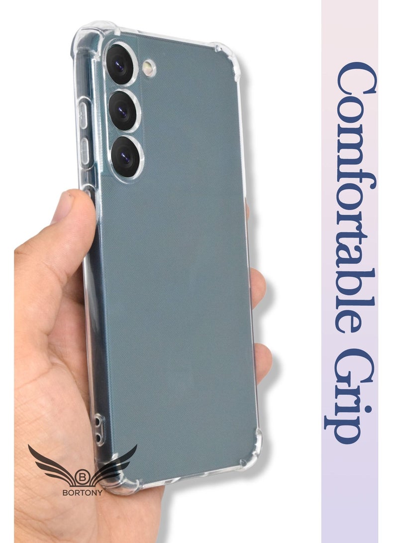 BORTONY Galaxy S23 Cover Crystal Clear Case Slim Anti Scratch Bumper TPU Shockproof Protective Phone Case Cover for Samsung Galaxy S23 - Image 2