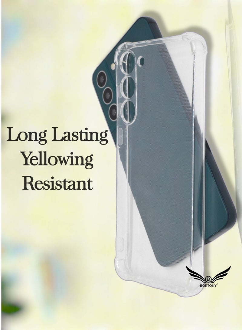 BORTONY Galaxy S23 Cover Crystal Clear Case Slim Anti Scratch Bumper TPU Shockproof Protective Phone Case Cover for Samsung Galaxy S23 - Image 4
