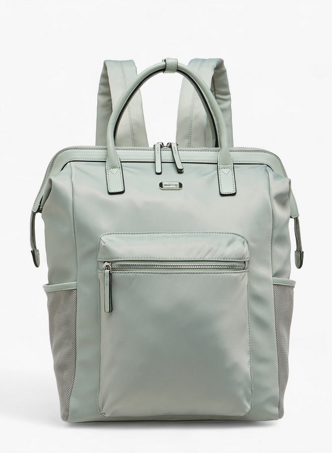 MISSY Solid Backpack with Adjustable Straps and Zip Closure - 30x10x35 cm - Image 1