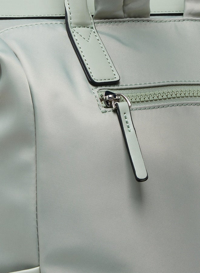 MISSY Solid Backpack with Adjustable Straps and Zip Closure - 30x10x35 cm - Image 5