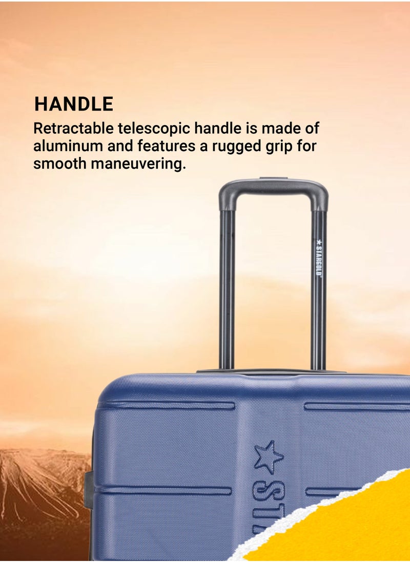 Stargold - 4 Pack Of Hardside Spinner Number Locked Luggage Trolley - Image 1