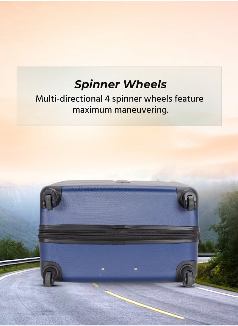 Stargold - 4 Pack Of Hardside Spinner Number Locked Luggage Trolley - Image 1