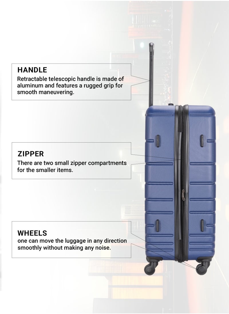 Stargold - 4 Pack Of Hardside Spinner Number Locked Luggage Trolley - Image 1