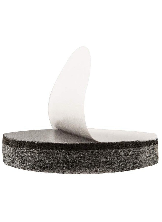 سوفت تاتش وسادات أثاث دائرية شديدة التحمل من اللباد مقاس 1 1/2 بوصة من SOFTTOUCH لتسهيل النقل وحماية الأسطح على الأرضيات الخشبية والبلاط والباركيه، رمادي (عبوة من 24 قطعة) - Image 3