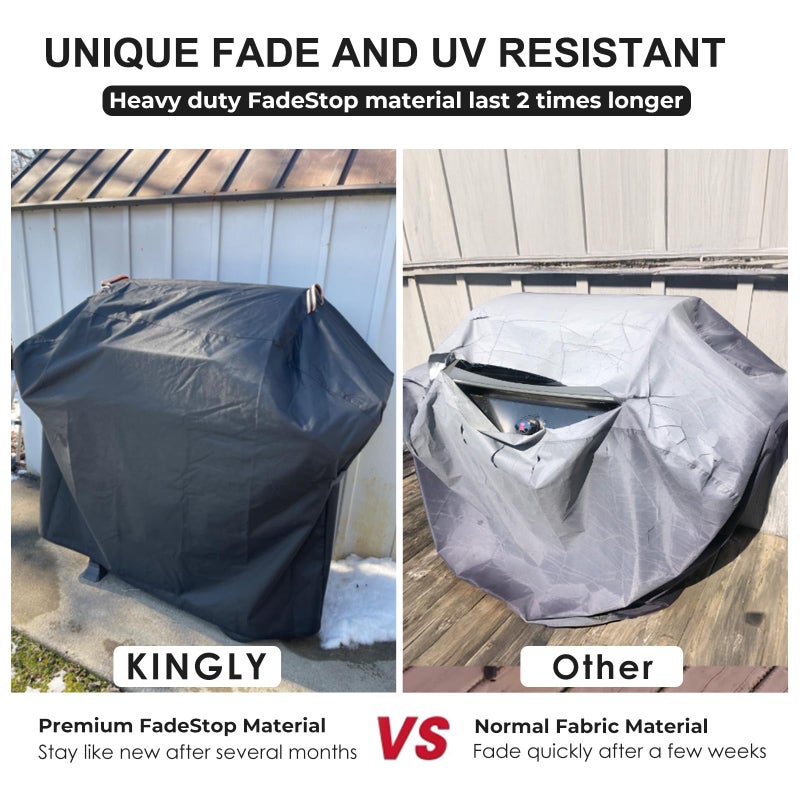 KINGLY Griddle Cover for Blackstone 36" Griddle with Hood[2026 Upgraded 800D Heavy Duty] Rip-Proof Material,Waterproof UV & Fade Resistant,Flat Top Gas Grill Cover with Adjustable Strap and Air Vent - Image 3