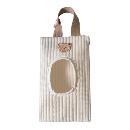 BBIQI Quilted Baby Wipe Holder Floral Diaper Pouch Portable Quilted Wipes Bag for Car, Stroller - Image 1